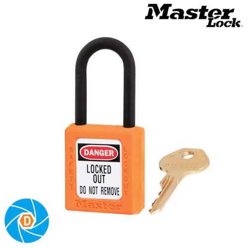 MASTER LOCK 406ORJ ZENEX THERMOPLASTIC SAFETY PADLOCK