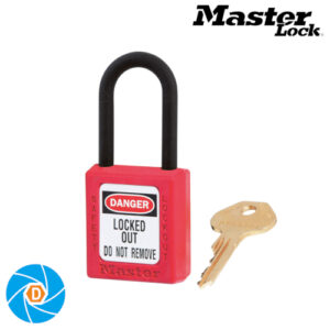 MASTER LOCK 406RED ZENEX THERMOPLASTIC SAFETY PADLOCK