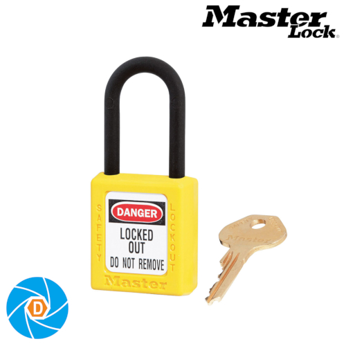 MASTER LOCK 406YLW ZENEX THERMOPLASTIC SAFETY PADLOCK