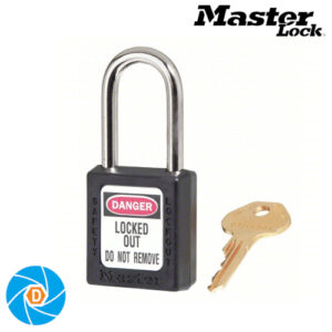 MASTER LOCK 410BLK ZENEX THERMOPLASTIC SAFETY PADLOCK