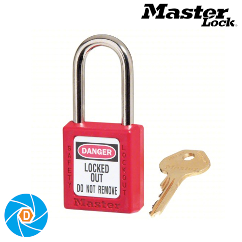 MASTER LOCK 410RED ZENEX THERMOPLASTIC SAFETY PADLOCK