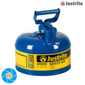 JUSTRITE 7110300 1 Gallon Steel Safety Can for Kerosene, Type I, Flame Arrester, Blue