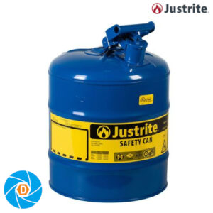 JUSTRITE 7150300 5 Gallon Steel Safety Can for Kerosene, Type I, Flame Arrester, Blue