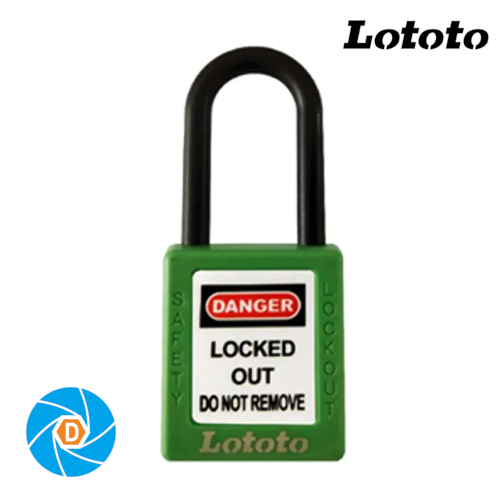 LOTOTO L406GRN Keyed Differ Shackle Length 38 mm Safety Padlock