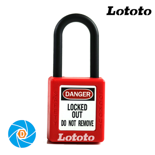 LOTOTO L406RED Keyed Differ Shackle Length 38 mm Safety Padlock