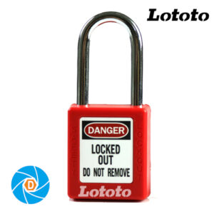 LOTOTO L410RED Reinforced Nylon Safety Padlock