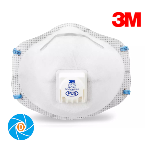 3M 8576 Particulate Respirator P95, with Valve and Nuisance Level Acid Gas Relief