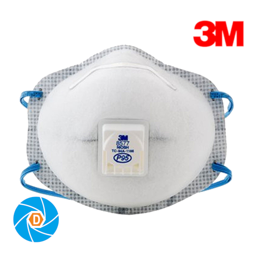 3M 8577 Particulate Respirator P95, with Valve and Nuisance Level Organic Vapor Relief
