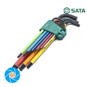 ST09101CHBSJ SATA 9 Pc. Ball Point Color Series Black Oxide Hex Key Set ST09101CHBSJ