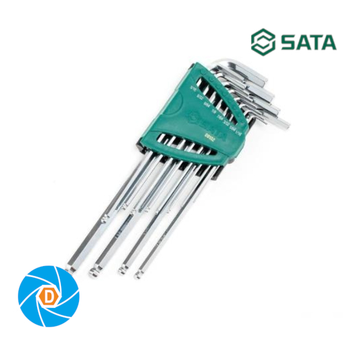 ST09102SJ SATA 12 Pc. SAE Extra Long Ball Point Hex Key Set ST09102SJ