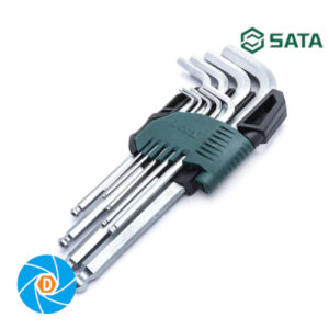 ST09105ASJ SATA 9 Pc. Metric Long Ball Point Hex Key Set ST09105ASJ
