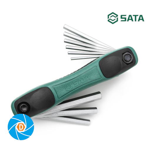 SATA 9 Pc. SAE Hex Key Fold-Up Set ST09122SJ