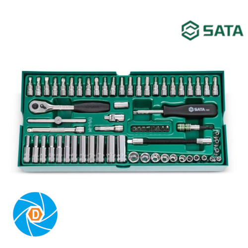 SATA 66 Pc. 1/4” Drive 6 Point Metric Socket Tray Set ST09901SJ