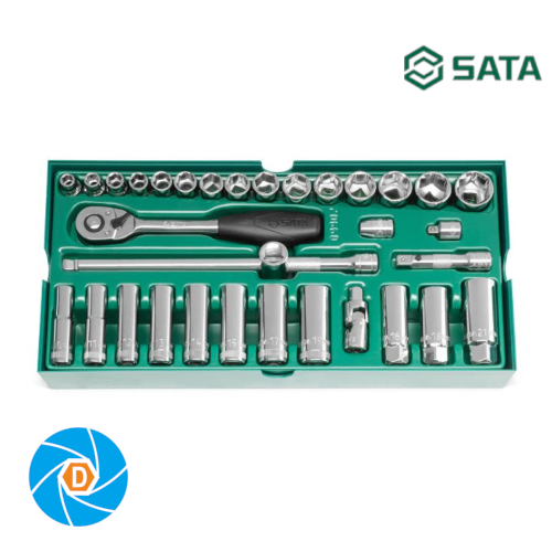 SATA 33 Pc. 3/8” Drive 6 Point Metric Socket Tray Set ST09902SJ