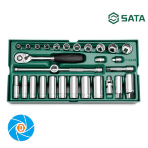 SATA 29 Pc. 3/8" Drive 6 Point SAE Socket Tray Set ST09934
