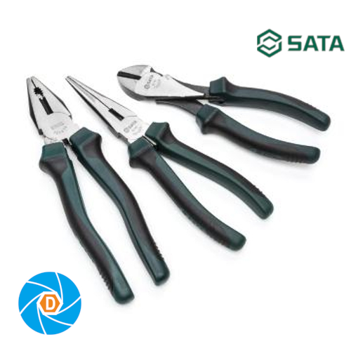 SATA 3 Pc. Pliers Set with Universal (8“), Long-Nose (8“) Diagonal (7“), ST70002U