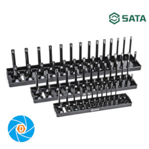 SATA 3 Pc. 1/4", 3/8" and 1/2" SAE Socket Tray Set ST95400