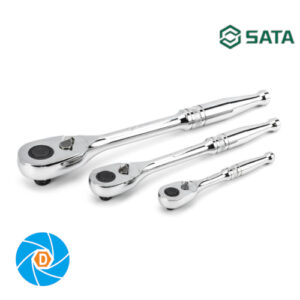ST14901U SATA 3 Pc. 1/4", 3/8", & 1/2" Drive 72-Tooth Quick-Release Teardrop Ratchet Set ST14901U